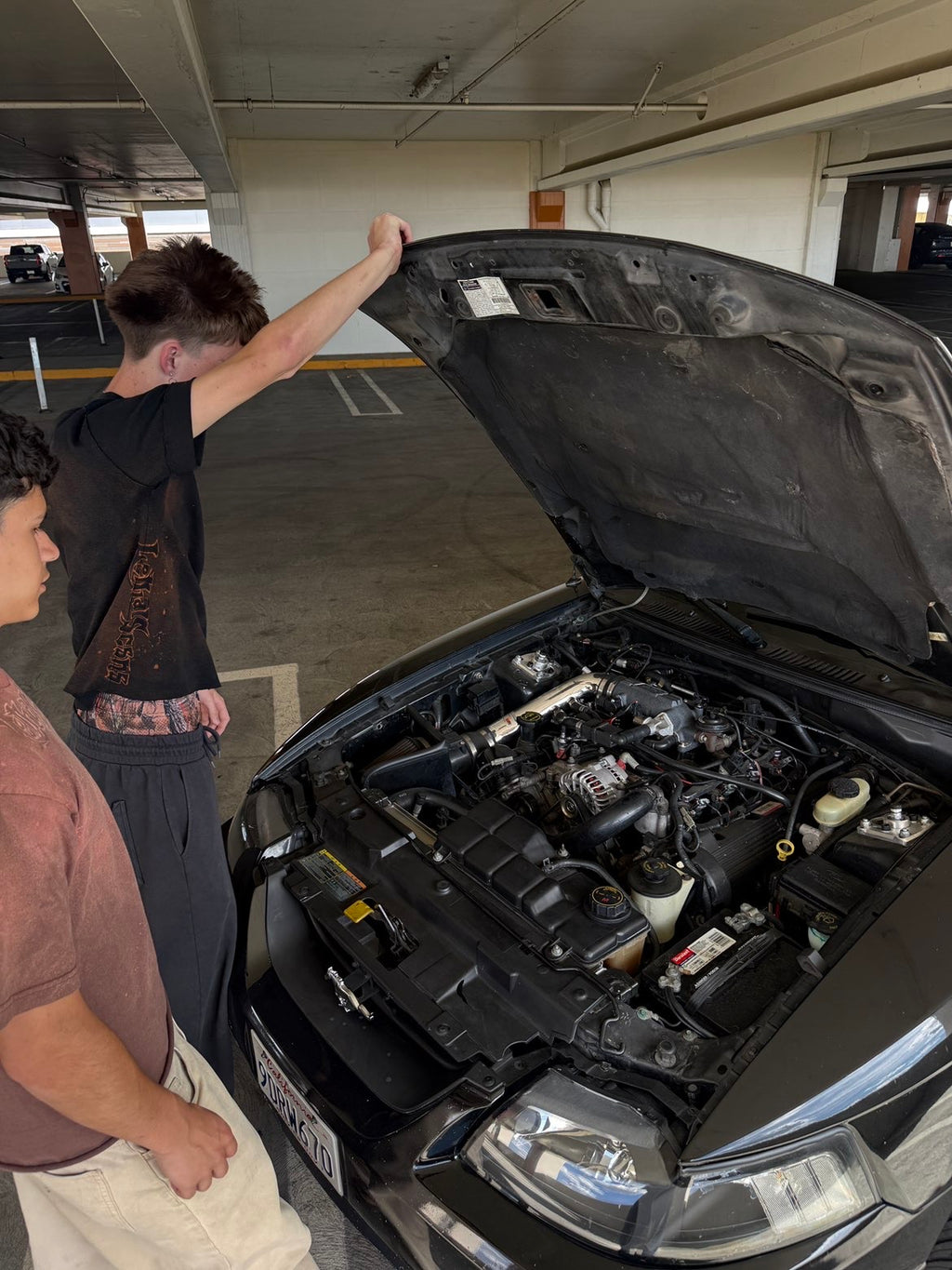 classic bleached side design tee