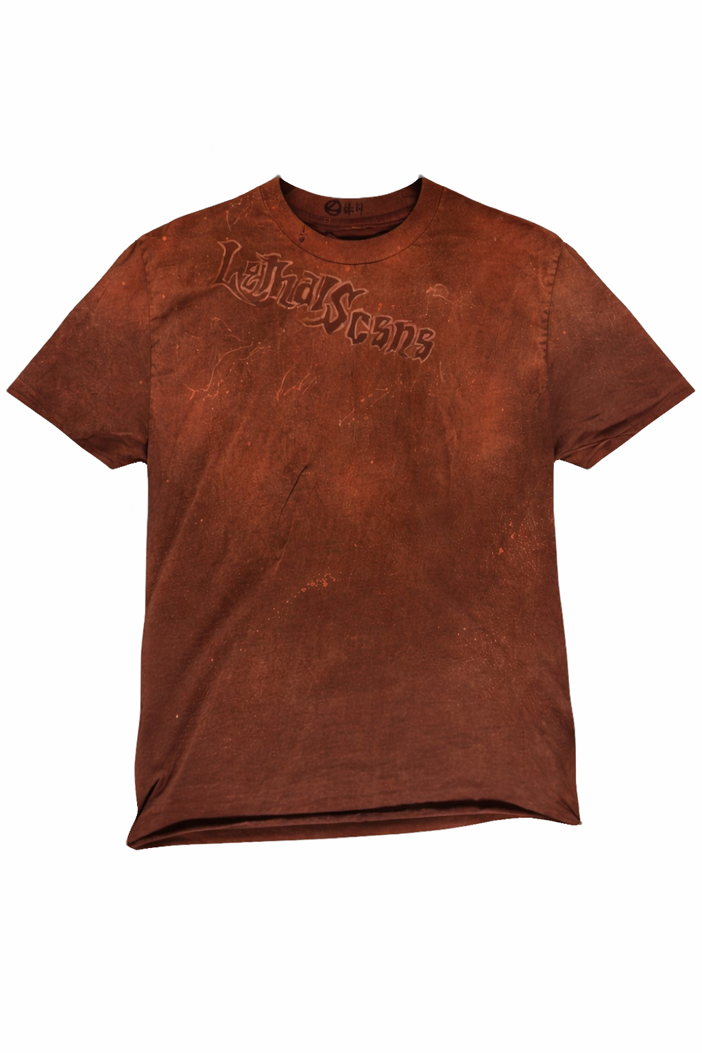 classic bleached shoulder design tee