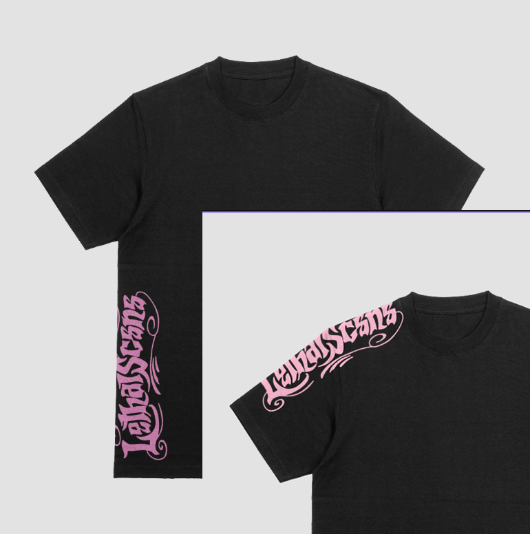 Y2K Lethal Scene tee (black)